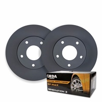 FRONT DISC BRAKE ROTORS + PADS for SSANGYONG ACTYON Sports Q150 2.0TD 1/2012 on