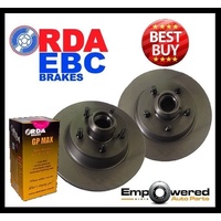 FRONT DISC BRAKE ROTORS + PADS for Holden Torana LH with PBR Calipers 1974-76 