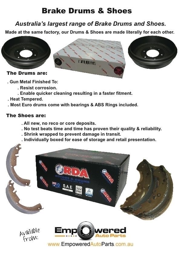 BRAKE SHOES Mitsubishi Cordia AA AB AC 1.6L 1.8L 1984-1989 REAR BRAKE DRUMS
