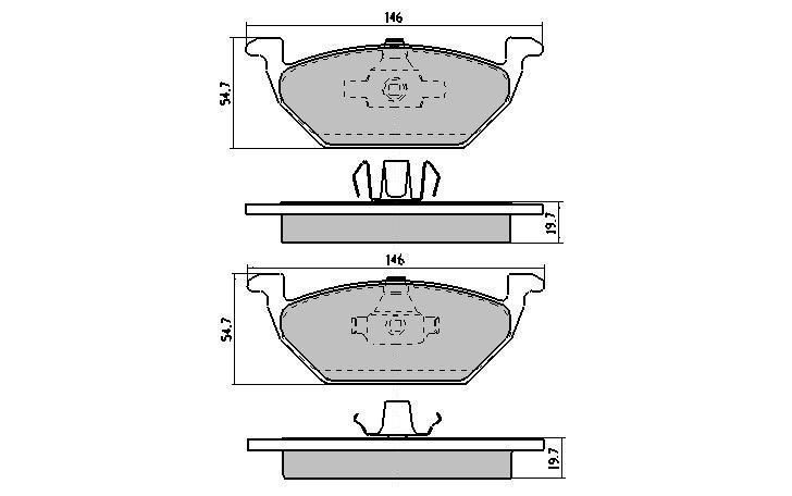 FRONT DISC BRAKE ROTORS+PADS Fits Volkswagen Polo 1.2T *256mm* 5//2010-14 RDA7196