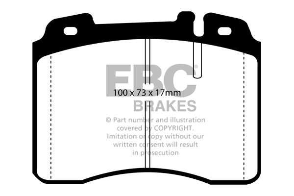 DIMP SLOT FRONT DISC BRAKE ROTORS+PADS for Mercedes Benz W124 300CE 24V 1990-92