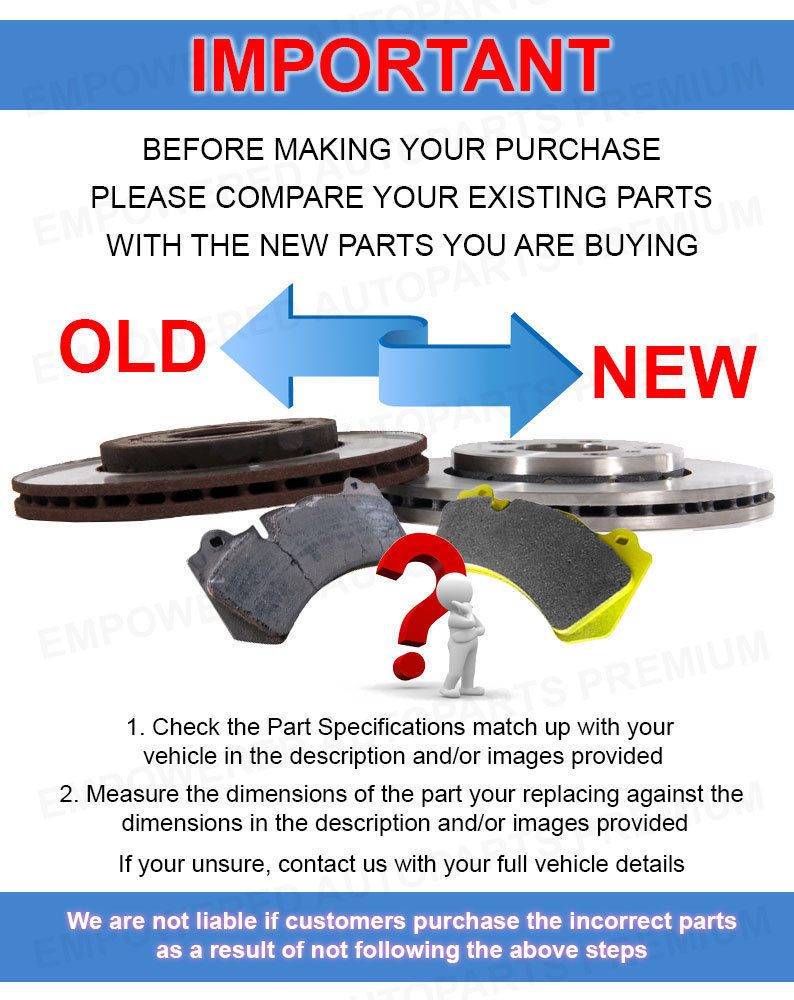 HP Front Brake Disc Rotors 255mm – For Toyota Corolla AE111 AE102 AE112 1994-2000 – HR709