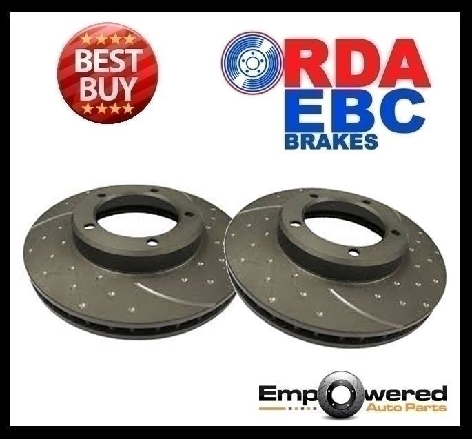 DIMPLED SLOTTED FRONT DISC BRAKE ROTORS for Citroen C5 1.6TD 200108