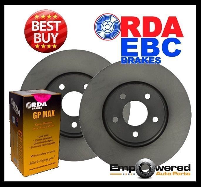 FRONT DISC BRAKE ROTORS + PADS for Jeep Wrangler  *332mm Disc* 2008-16