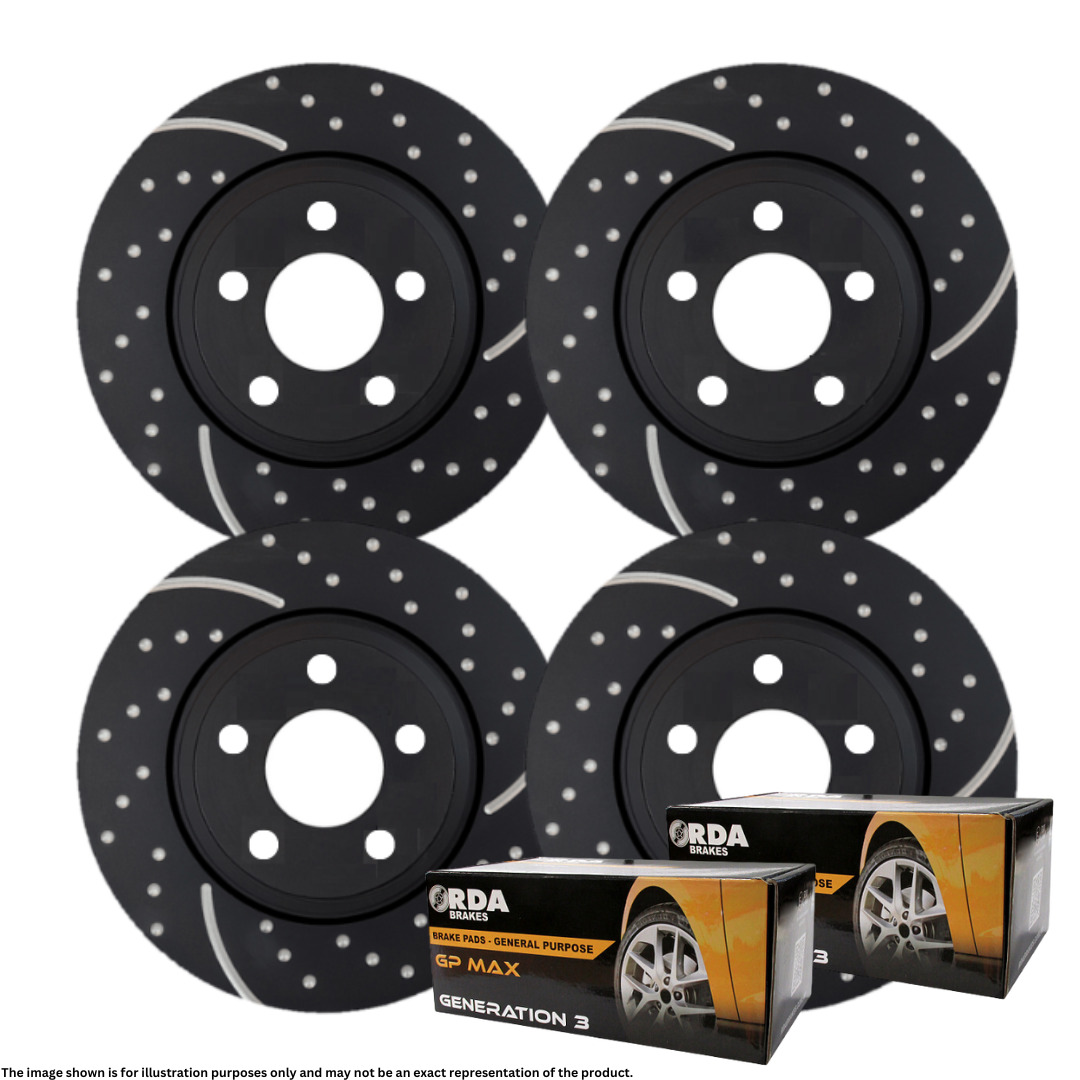 Holden Commodore VT VX VU VY VZ SS SV6 SLOTTED BRAKE DISC ROTORS FRONT PAIR