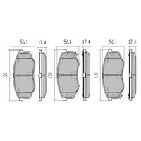 RDA EXTREME FRONT BRAKE PADS for Kia Sportage FWD SL 2010 Onwards - RDX2169