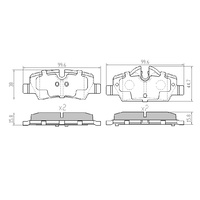 RDA GP MAX BRAKE PADS for MINI COOPER F55/F56 1.5 4/2013 ONWARDS - RDB2265