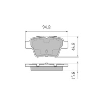 EBC ULTIMAX PREMIUM REAR BRAKE PADS FOR CITROEN C4 1.6 HDI *BOSCH* 2006-9/2011