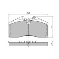 EBC YELLOW STUFF STREET TRACK FRONT BRAKE PADS FOR HOLDEN HSV COMMODORE DP41014