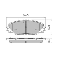 RDA GP MAX FRONT BRAKE PADS FOR TOYOTA RAV4 ACA33 11/2005-1/2013 RDB1932
