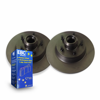 REAR RDA DISC BRAKE ROTORS & EBC PADS FOR RENAULT FLUENCE 2.0L HUB-TYPE 2/2010-4/2015