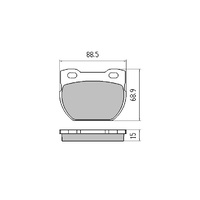 RDA EXTREME H/D REAR BRAKE PADS for LANDROVER DEFENDER 110 130 1990-1994 RDX1306SM