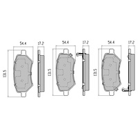 RDA GP MAX FRONT BRAKE PADS FOR CHERY J11 2.0L 2011-2014 RDB2262