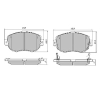 GP MAX FRONT DISC BRAKE PADS FOR LEXUS GS300 1993-3/2005 RDB1395