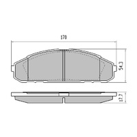 RDA EXTREME HD FRONT BRAKE PADS for Nissan GQ Patrol 4.2EFI 1992-1997 RDX1257