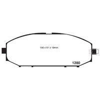 EBC YELLOW STUFF BRAKE PADS for Nissan Patrol GU Y61 TY61 1998 onwards - DP41280