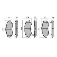 RDA EXTREME FRONT BRAKE PADS FOR JEEP WRANGLER JK 2.8TD 3.6 3.8 2007 ONWARDS