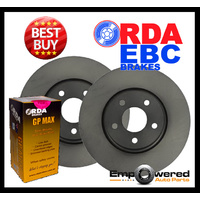 FRONT DISC BRAKE ROTORS + PADS for AUDI A6 2.0TDi 125Kw 7/2009-2/2011 RDA7220