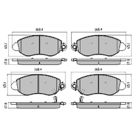 RDA EXTREME FRONT BRAKE PADS FOR FORD TRANSIT VH VJ *16" WHEELS* 5/2001-2/2006