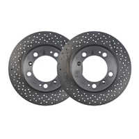 DRILLED FRONT DISC BRAKE ROTORS FOR MERCEDES-BENZ GLS350D 4/2016 ON