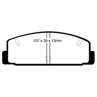 RDA GP MAX REAR BRAKE PADS FOR MAZDA 6 GG 2002-2006 - RDB417