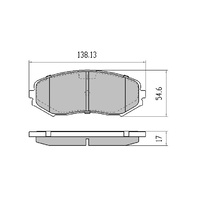 RDA GP MAX FRONT BRAKE PADS FOR SUZUKI GRAND VITARA 1.6L 2.0L 3.2L 9/2005-2/1015