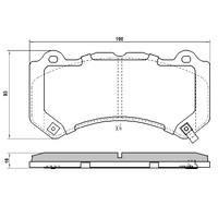 EBC YELLOW STUFF FRONT BRAKE PADS FOR JEEP GRAND CHEROKEE SRT8 6.4L WK DP41853R