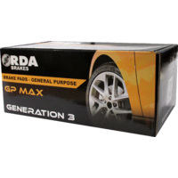 RDA GP MAX REAR BRAKE PAD SET for LDV V80 2.5TD SWB LWB 2013 onwards RDB1200