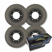 FULL SET RDA DISC BRAKE ROTORS + H/D PADS FOR ISUZU MU 3.1D UCS 1993-1998