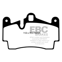 EBC YELLOW STUFF REAR BRAKE PADS FOR PORSCHE CAYENNE GTS 4.8L V8 2007-2010