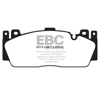 EBC RED STUFF BRAKE PADS for BMW 5 series M5 F10 M5 8/2013-12/2017 DP32148