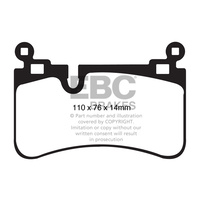 EBC YELLOW STUFF REAR BRAKE PADS for MERCEDES-BENZ W204 C63 2008-2015 DP41839