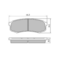 EBC YELLOW STUFF REAR BRAKE PADS FOR TOYOTA LANDCRUISER 80 SERIES 1/1990 ONWARDS