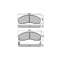 RDA GP MAX FRONT BRAKE PADS FOR KIA CARNIVAL, K2700, K2900, PREGIO - RDB1925