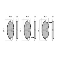 GP MAX FRONT BRAKE PADS FOR NISSAN MICRA K12 1.4L *JAP* 1/2004-9/2010 RDB1927