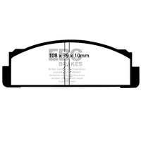 EBC YELLOW STUFF BRAKE PADS for FIAT 124 COUPE 1.8 1972-1975 DP4130R