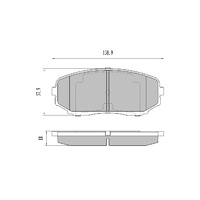 FULL SET FRONT & REAR GP MAX BRAKE PADS FOR MAZDA CX-9 10/2007-7/2016 RDB2116
