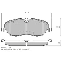 FULL SET EXTREME BRAKE PADS FOR LANDROVER DISCOVERY 4 L319 2.7L TDV6 2009-2012