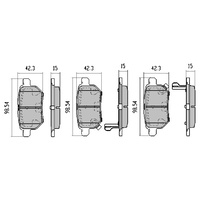 RDA REAR EXTREME BRAKE PADS FOR TOYOTA COROLLA ZRE152 7/2007-9/2012 REAR