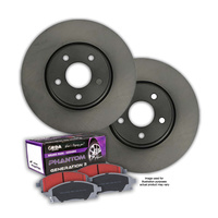 RDA FRONT DISC BRAKE ROTORS + PADS for Holden Astra TS with ABS *5 stud* 1998-06