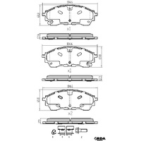 RDA FRONT HEAVY DUTY BRAKE PADS for Ford Ranger Raptor PX 2.0TTD 4WD 9/2018 on