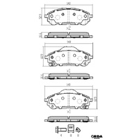 RDA REAR HEAVY DUTY BRAKE PADS for Ford Ranger Raptor PX 2.0TTD 4WD 9/2018 on