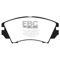 EBC ULTIMAX FRONT BRAKE PADS for SAAB 9-5 2.0LTurbo Vector 4/2011-1/2012 DPX2014