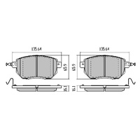 RDA EXTREME H/D FRONT BRAKE PADS FOR NISSAN MURANO Z50 Z51 2003-6/2011 RDX1516