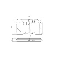 EXTREME H/D FRONT BRAKE PADS FOR VOLKSWAGEN TOUAREG 7P 3.0TDI 2011 ON RDX2274