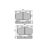 EBC YELLOW STUFF FRONT BRAKE PADS for Toyota Landcruiser 100 Series DP41319