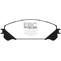 EBC ULTIMAX FRONT BRAKE PADS for Lexus RX350 3.5L 204Kw V6 4WD 2/2009-10/2015