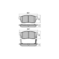 GP MAX FRONT BRAKE PADS FOR SUZUKI CELERIO 1.0L 2/2015-2/2018 RDB1960