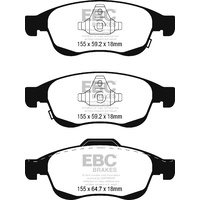 EBC ULTIMAX FRONT BRAKE PADS for Jeep Renegade 1.4L Turbo FWD 2015-2020 DPX2247