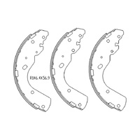 RDA REAR BRAKE SHOES for Ford Courier PE 4WD 1998-2002 R1769